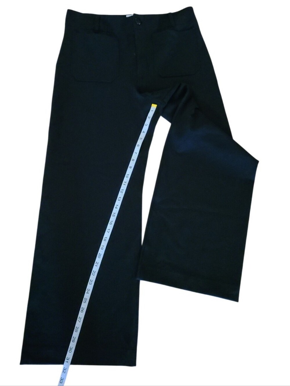 NWT Maeve Anthroplogie The Collette Wide Leg Full Length Pants Black - Picture 15 of 16